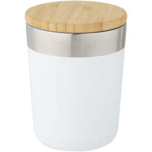Gobelet Lagan de 330 ml en acier inoxydable avec isolation par le vide et couche de cuivre, avec couvercle en bambou 24