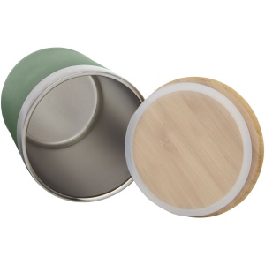 Gobelet Lagan de 330 ml en acier inoxydable avec isolation par le vide et couche de cuivre, avec couvercle en bambou 26
