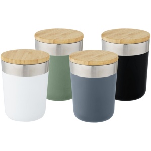 Gobelet Lagan de 330 ml en acier inoxydable avec isolation par le vide et couche de cuivre, avec couvercle en bambou 29