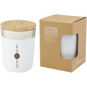 Gobelet Lagan de 330 ml en acier inoxydable avec isolation par le vide et couche de cuivre, avec couvercle en bambou 13