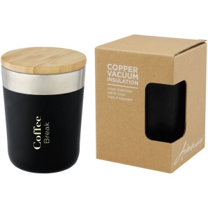 Gobelet Lagan de 330 ml en acier inoxydable avec isolation par le vide et couche de cuivre, avec couvercle en bambou 14