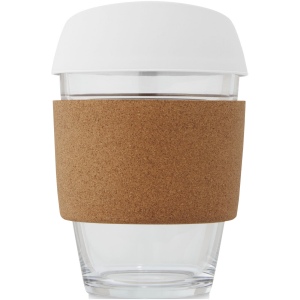 Gobelet Lidan de 360 ml en verre borosilicate avec grip en liège et couvercle en silicone 8