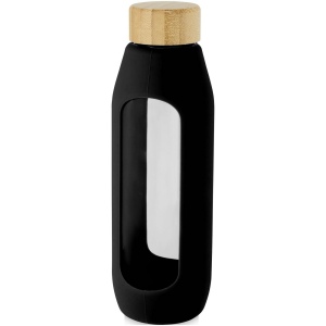 Bouteille Tidan de 600 ml en verre borosilicate avec grip en silicone 17
