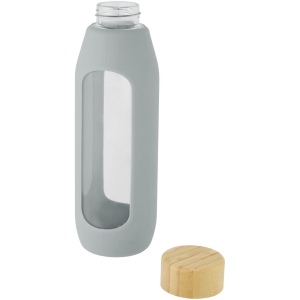Bouteille Tidan de 600 ml en verre borosilicate avec grip en silicone 14