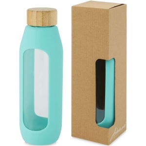 Bouteille Tidan de 600 ml en verre borosilicate avec grip en silicone 4