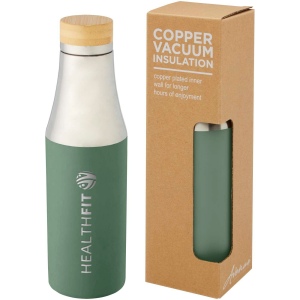 Bouteille Hulan de 540 ml en acier inoxydable avec  cuivre et isolation par le vide avec couvercle en bambou 15
