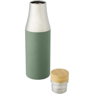 Bouteille Hulan de 540 ml en acier inoxydable avec  cuivre et isolation par le vide avec couvercle en bambou 23