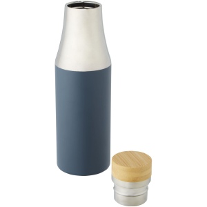 Bouteille Hulan de 540 ml en acier inoxydable avec  cuivre et isolation par le vide avec couvercle en bambou 24