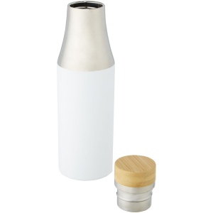 Bouteille Hulan de 540 ml en acier inoxydable avec  cuivre et isolation par le vide avec couvercle en bambou 25