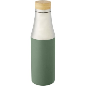 Bouteille Hulan de 540 ml en acier inoxydable avec  cuivre et isolation par le vide avec couvercle en bambou 27