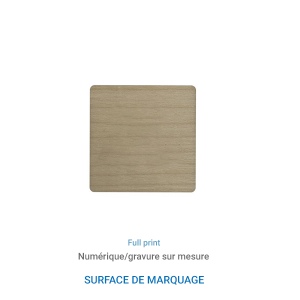 Badge en bois AIMANTÉ - France 2