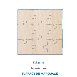 Puzzle CARRÉ bois - France 4