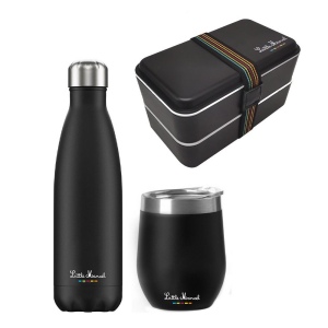 Set 3pièces -Lunchbox, Mug &amp; Bouteille isotherme - LITTLE MARCEL