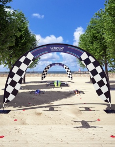 Arche publicitaire 380 x 240 cm 2