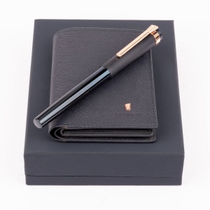 Parure Festina Navy (stylo roller & porte-cartes)