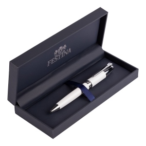 Stylo bille Classicals Chrome White 5
