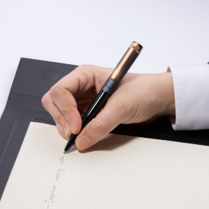 Stylo bille Prestige Rose Gold Navy 5