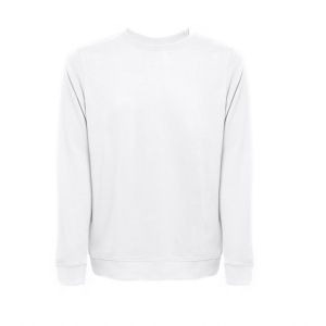 THC COLOMBO WH. Sweat-shirt (unisexe) en éponge italienne sans carte. Couleur blanche 2