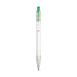 HARLAN. Stylo en rPET avec bouton coloré 6