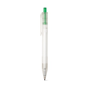 HARLAN. Stylo en rPET avec bouton coloré 15