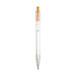 HARLAN. Stylo en rPET avec bouton coloré 19