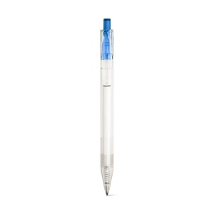 HARLAN. Stylo en rPET avec bouton coloré 11