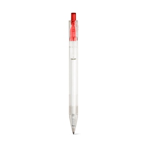HARLAN. Stylo en rPET avec bouton coloré 13