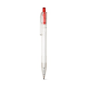 HARLAN. Stylo en rPET avec bouton coloré 14