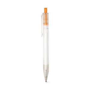 HARLAN. Stylo en rPET avec bouton coloré 5
