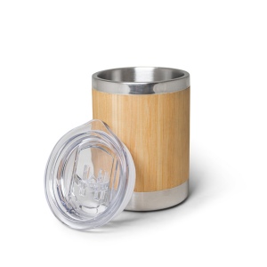 LYCKA. Tasse 350mL en bambou et acier inox 6
