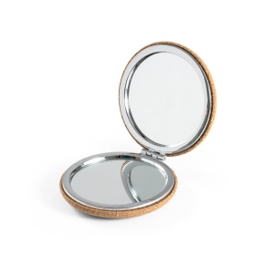 TILBURY. Miroir de sac à main double en liège 5