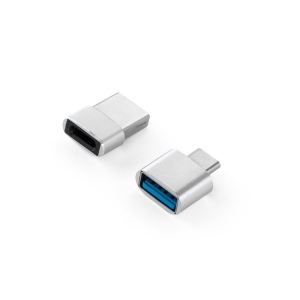 MINSKY. Jeu de 2 adaptateurs USB-A / USB-C en aluminium 3