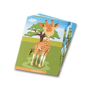 MADAGASCAR. Jeu d'autocollants avec six feuilles 6