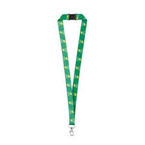 DOVER. Tour de cou pour sublimation en polyester recyclé (100% rPET) avec mousqueton 2