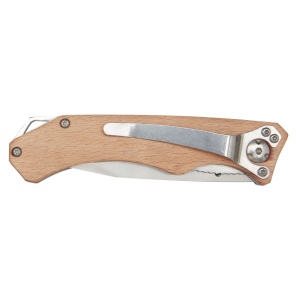 Couteau de poche en bois Dave avec clip de ceinture 5