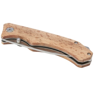 Couteau de poche en bois Dave avec clip de ceinture 6