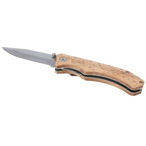 Couteau de poche en bois Dave avec clip de ceinture 2