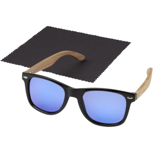 Lunettes de soleil polarisées miroir Hiru en rPET/bois dans coffret cadeau 6
