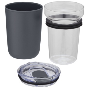 Gobelet en verre Bello de 420 ml avec paroi extérieure en plastique recyclé 15