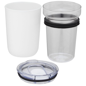 Gobelet en verre Bello de 420 ml avec paroi extérieure en plastique recyclé 16