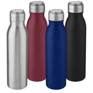 Bouteille de sport Harper 700 ml en acier inoxydable avec boucle métallique 19