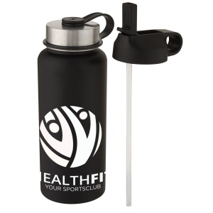Bouteille de sport isotherme Supra 1 l avec couche de cuivre et 2 couvercles 10