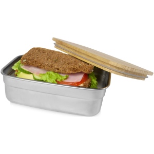 Boîte repas Tite en acier inoxydable avec couvercle en bambou 700 ml 6