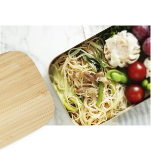 Boîte repas Tite en acier inoxydable avec couvercle en bambou 700 ml 7