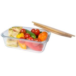 Boîte repas Roby en verre avec couvercle en bambou 1000 ml 17