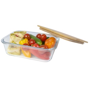 Boîte repas Roby en verre avec couvercle en bambou 1000 ml 18