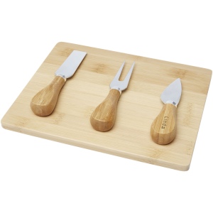 Plateau à fromage et ustensiles Ement en bambou 3