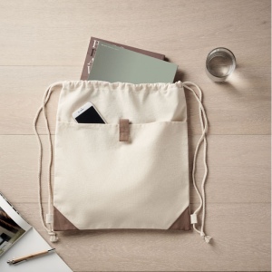 Sac à cordon en coton recyclé - PANDA BAG 20