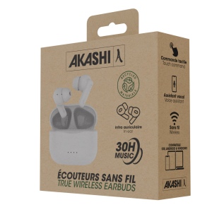 AKARI - ÉCOUTEURS ANC SANS FIL BLUETOOTH BLANC 3
