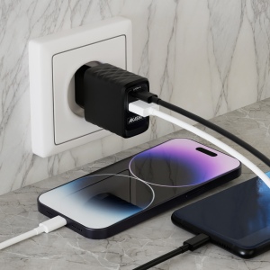 KAKUSHIN - PRISE SECTEUR GAN 20W USB TYPE-C PD + USB-A QC3.0 - NOIR 4